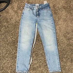 Zara Light Blue High-Rise Jeans